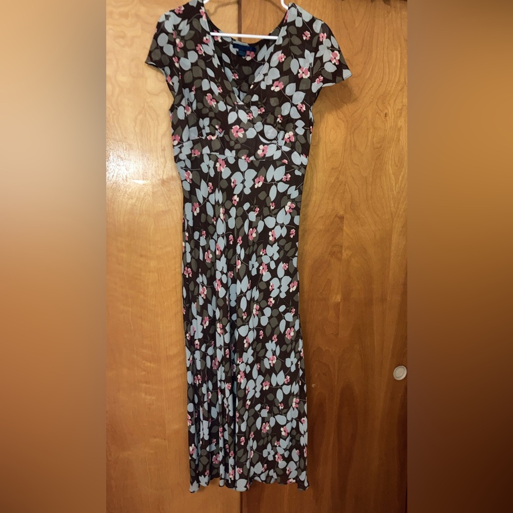 Boden vintage floral dress UK 14L US 10L. Please see description.